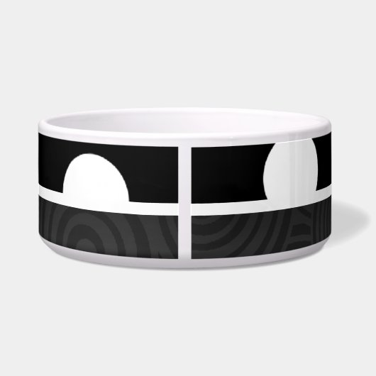 白黒水玉模様 ボウル (裏面)