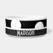 白黒水玉模様 ボウル (正面)