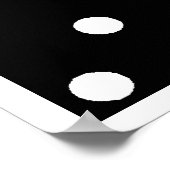 白黒水玉模様 ポスター (角)