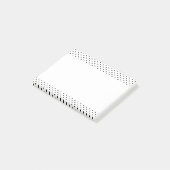 白黒水玉模様 ポストイット (アングル)