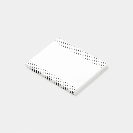 白黒水玉模様 ポストイット (アングル)