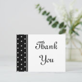 白黒水玉模様 ポストカード (スタンド正面)