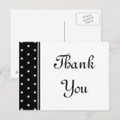 白黒水玉模様 ポストカード (正面/裏面)