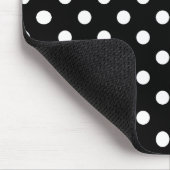 白黒水玉模様 マウスパッド (コーナー)