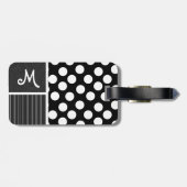 白黒水玉模様 ラゲッジタグ (裏面横)