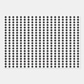 白黒水玉模様 ラッピングペーパーシート (正面2)