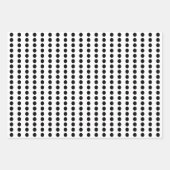 白黒水玉模様 ラッピングペーパーシート (正面)