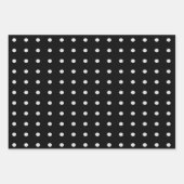 白黒水玉模様 ラッピングペーパーシート (正面2)