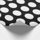 白黒水玉模様 ラッピングペーパー (角)
