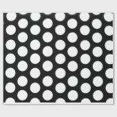 白黒水玉模様 ラッピングペーパー (フラット)