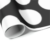 白黒水玉模様 ラッピングペーパー (ロールコーナー)