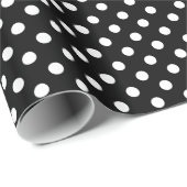 白黒水玉模様 ラッピングペーパー (ロールコーナー)