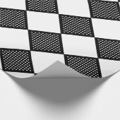 白黒水玉模様 ラッピングペーパー (角)