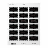 白黒水玉模様 ラベル (フルシート)