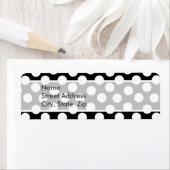 白黒水玉模様 ラベル (インサイチュ)