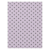 白黒水玉模様 – 変更できる背景色 テーブルクロス (正面)