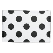 白黒水玉模様 枕カバー (裏面)