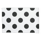 白黒水玉模様 枕カバー (正面)