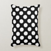 白黒水玉模様、水玉模様パターン アクセントクッション (正面(垂直))