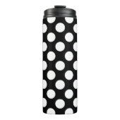 白黒水玉模様、水玉模様パターン タンブラー (正面)