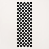 白黒水玉模様、水玉模様パターン ヨガマット (正面)