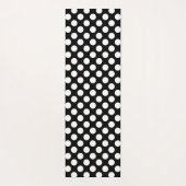 白黒水玉模様、水玉模様パターン ヨガマット (裏面)