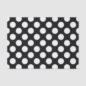 白黒水玉模様、水玉模様パターン 薄葉紙 (正面)