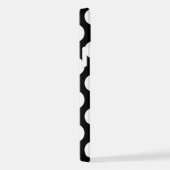 白黒水玉模様、水玉模様パターン iPhoneケース (右側面)