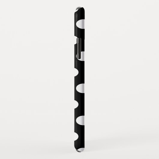 白黒水玉模様 Case-Mate iPhoneケース (裏面/右)