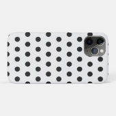 白黒水玉模様iPhoneケース Case-Mate iPhoneケース (裏面(横))