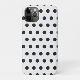 白黒水玉模様iPhoneケース iPhone 11 Proケース