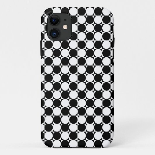 白黒水玉模様iPhone 5ケース Case-Mate iPhoneケース (裏面)