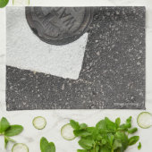 白黒水 キッチンタオル (折り畳み)