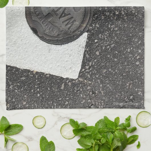 白黒水 キッチンタオル (折り畳み)