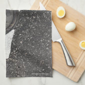 白黒水 キッチンタオル (四つ折り)