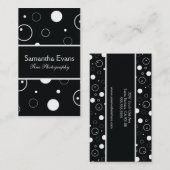 白黒泡名刺 名刺 (正面/裏面)