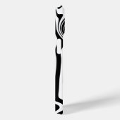 白黒波形ストライプのiPhoneケースの色の選択 Case-Mate iPhoneケース (裏面 / 右)