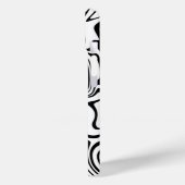 白黒波形ストライプのiPhoneケースの色の選択 Case-Mate iPhoneケース (裏面 / 左)