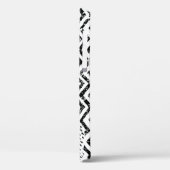 白黒波形パッチワークオーナメント Case-Mate iPhoneケース (裏面 / 左)