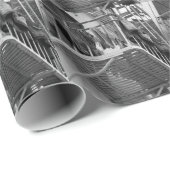 白黒洗濯の写真を乾燥する下着 ラッピングペーパー (ロールコーナー)