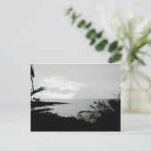 白黒海シーンポストカード ポストカード (スタンド正面)