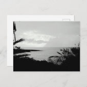 白黒海シーンポストカード ポストカード (正面/裏面)