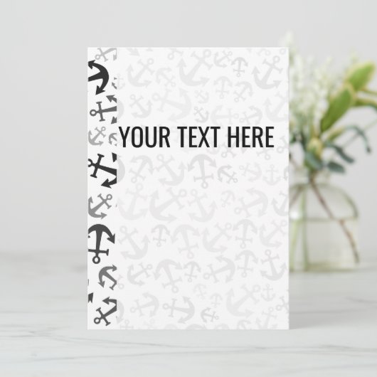 白黒海洋いかりパターン発表 案内状 (スタンド正面)