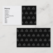 白黒海賊船パターン 名刺 (正面/裏面)