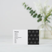 白黒海賊船パターン 名刺 (スタンド正面)