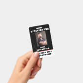 白黒消防士 バッジ (手持ち)