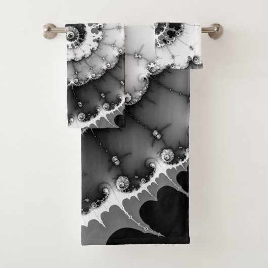 白黒深い旋回 バスタオルセット (インサイチュ)