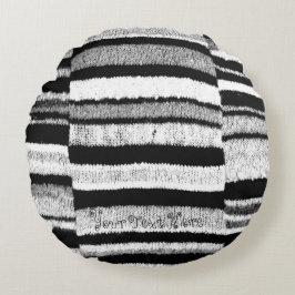 白黒渦巻の元のモダンなcontempory ラウンドクッション