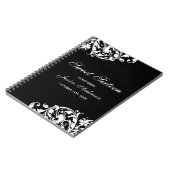 白黒渦巻の華麗さの菓子16の来客名簿 ノートブック (左側)