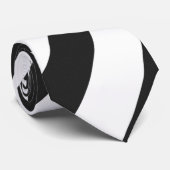 白黒渦巻パターン ネクタイ (ロール)